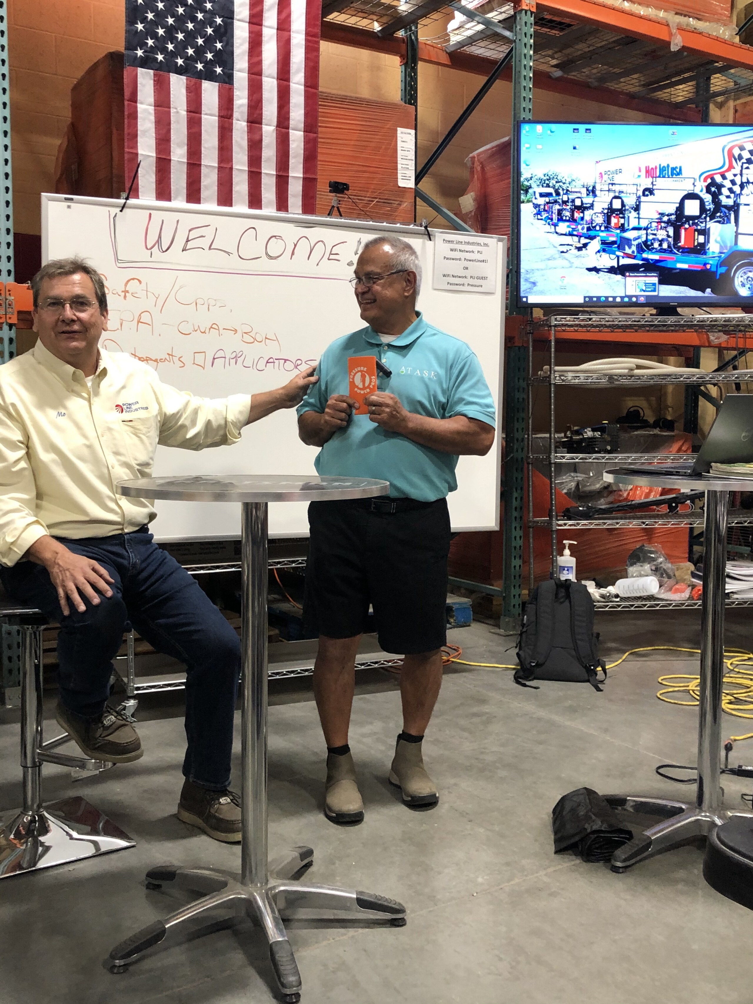 Instructors Moe and Steve at Powerwash Industries training