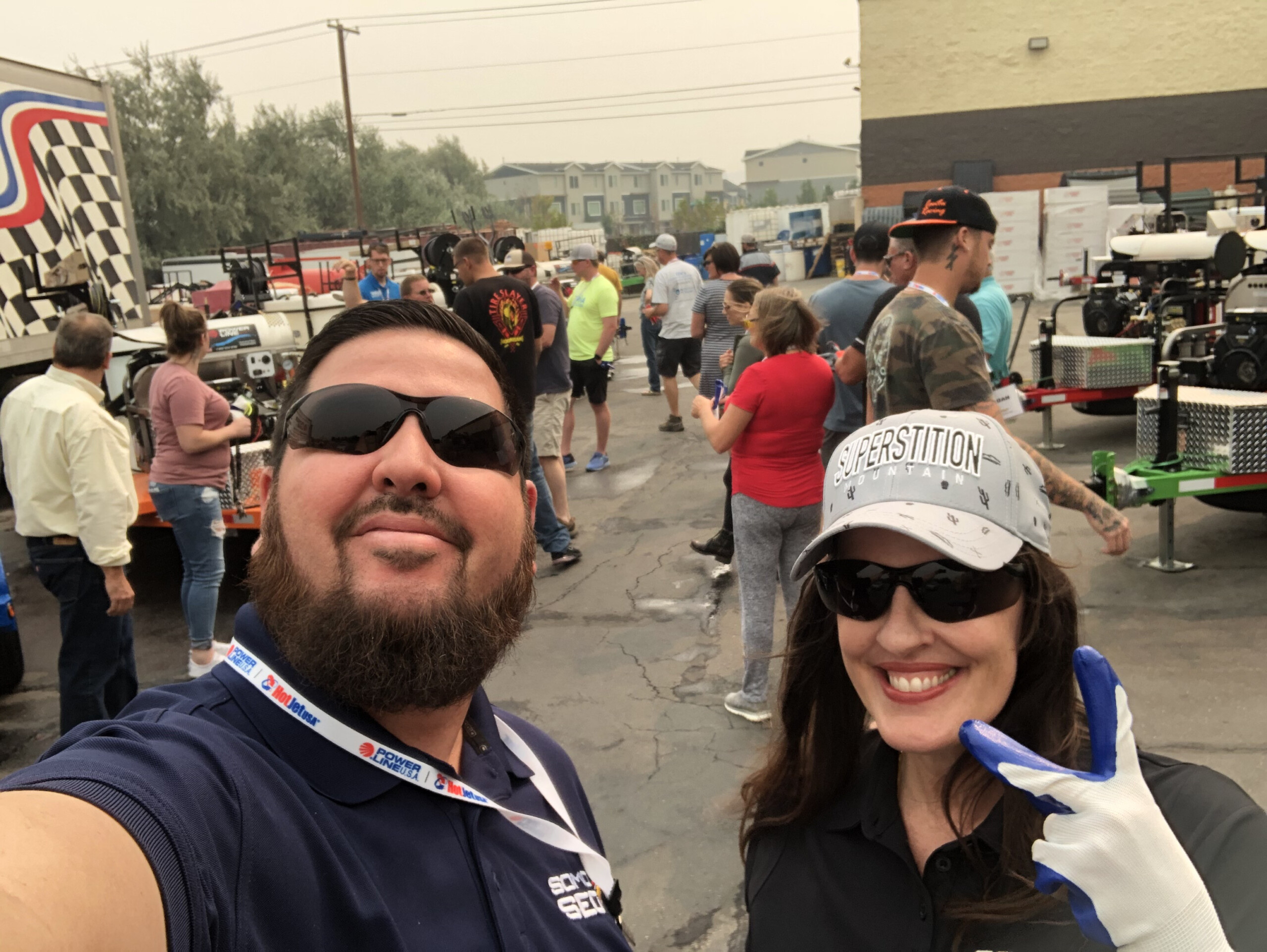 Isreal and Rachelle at Powerwash Industries training
