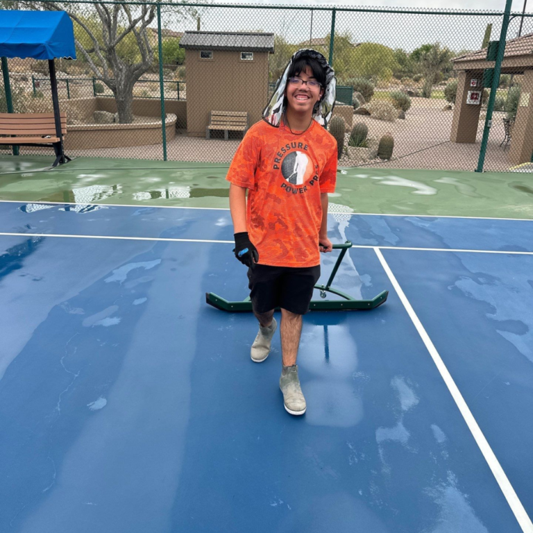 pickleball court cleaning